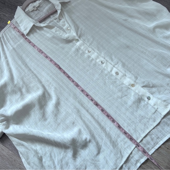 Entro white oversized boxy button down shirt - Picture 6 of 6